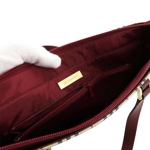 BURBERRY Cream Leather Bag - Picture 7 of 8